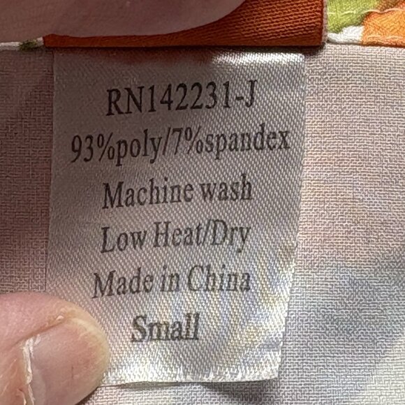 RIPSKIRT Hawaii Women Wrap Skirt Hook Loop Closure Sz S Multicolor 71-2 - Picture 4 of 9